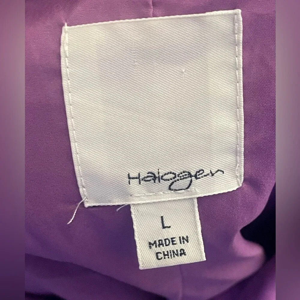 Halogen-Purple Trench Coat with Classic‎ Collar Size L